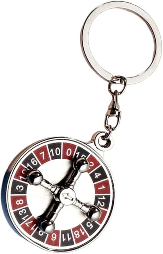 2 Pcs Metal Mini Russian Roulette Keychain Metal Wallets Key R DXGHC