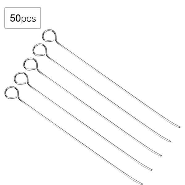 50 pcs Inoculating Loop Lab Bacterial Culture Microbiology Uses Nichrome Needle Tip