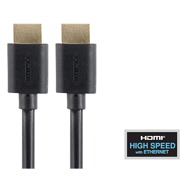 HDMI-kabel 4K 60Hz, HDMI 2.0, svart, 1 m