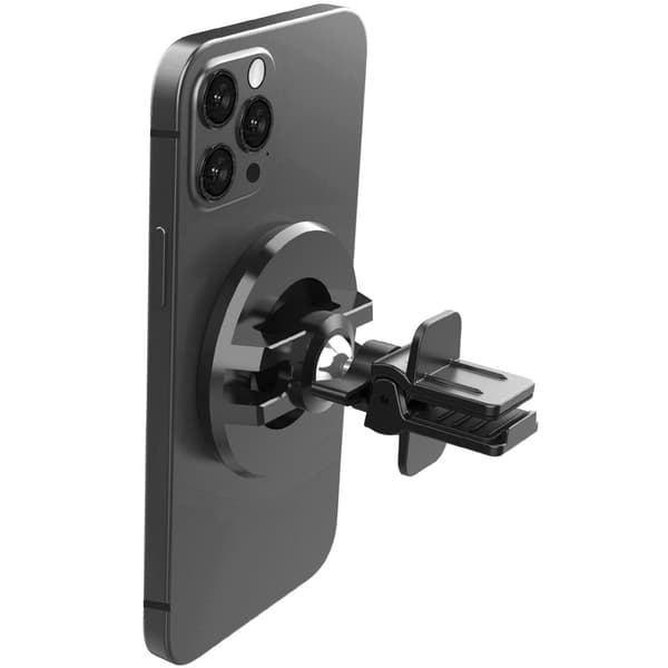 GHOSTMAG Pro MagSafe-bilholder til ventilationsgitter Aluminium Svart