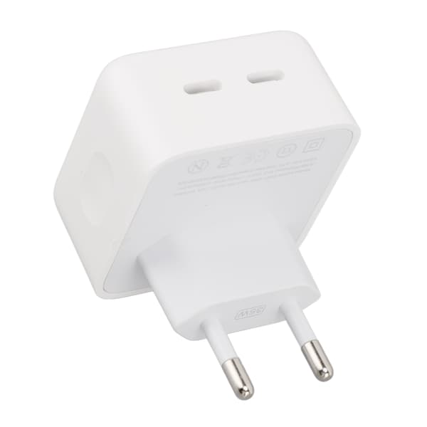35W Dual USB-C PD Hurtigoplader med kabel til iPhone og Android, EU-stik 100-240V 0.2 0.2 0.2