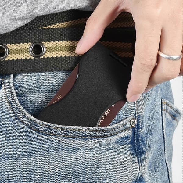Simple Slim Card Holder - RFID Blocking Credit Card Holder for Front Pocket - Black
