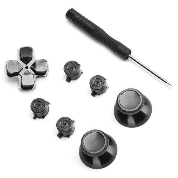 Spillkontroll Aluminiumlegering Knapper Tommelpinne Sett Reservedeler for PS4