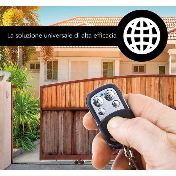 Universal Remote Control for Gates 433.92 MHz, Compatible with Automatic Gates, 12V, Set of 3