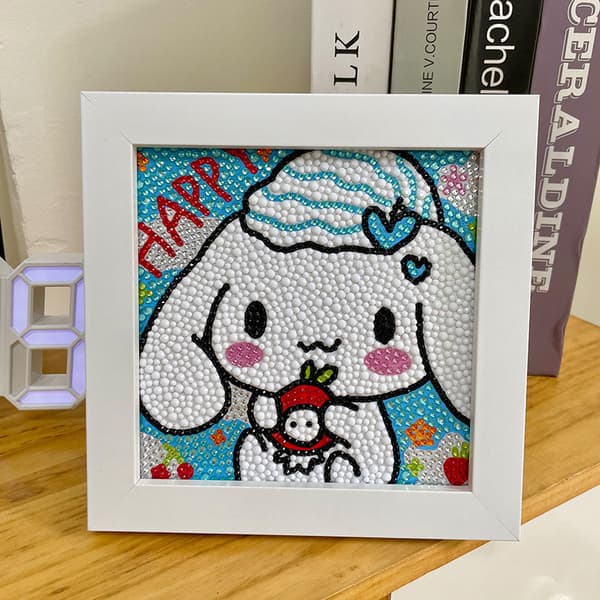 One Piece Kanelhund 5D Børn Diamantmaleri Kit DIY Stor Ædelsten