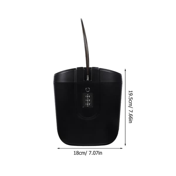 Portable Safe Lock Travel Safe Mini Beach Security Lock with Combination Lock Waterproof Ke