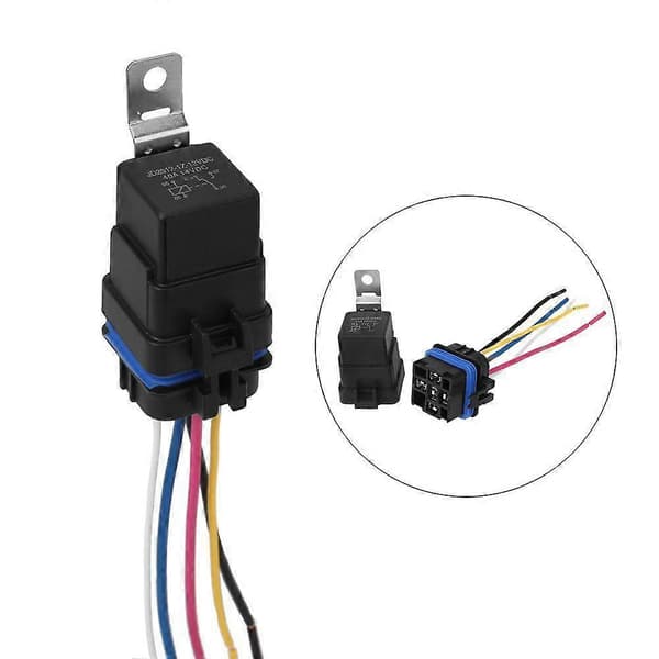 Waterproof Integrated Car Relay DC/12V 40A Auto Relay & Socket 5-Pin
