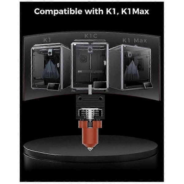 K1 Ceramic Hotend Kit - Quick Nozzle Change, All-Metal Integrated Extruder Hot End Replacement for K1 MAX, K1C 3D Printers