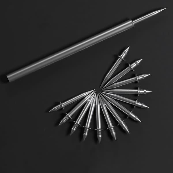 100 Pcs Double-Headed Nails, Skirting Board Mark-Free Nail, Invisible Security Screws, 100% New