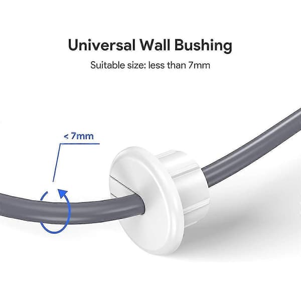Vægbøsning til Dishy Ethernet-kabel, kabelgennemføringssæt Væghulsgennemføring Kabelbøsning til 2 stk.