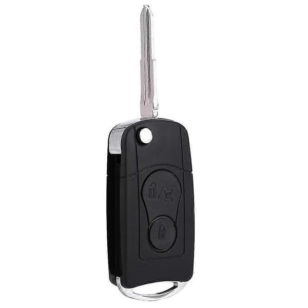 For Actyon Kyron Rexton Folding Remote Key Shell Case 2 Buttons Car Accessories, black