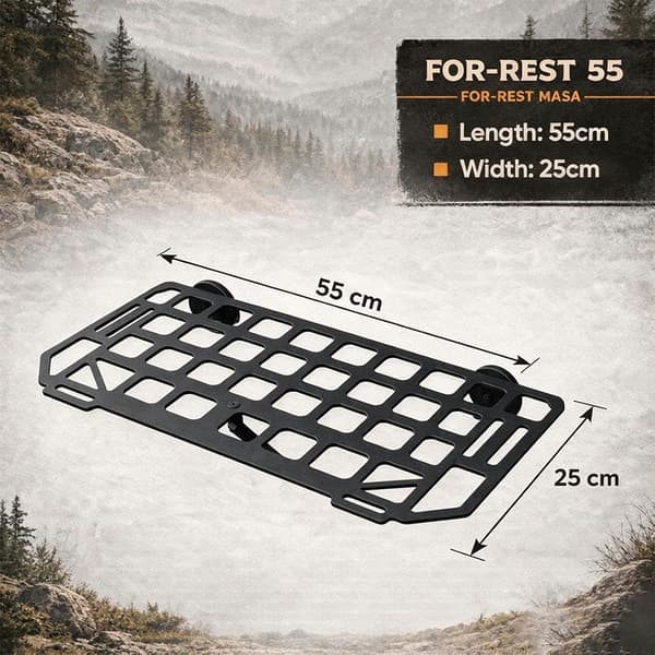 Magnetisk sidebord til bil, robust bilplade, støtte - 55×25cm 55×25cm