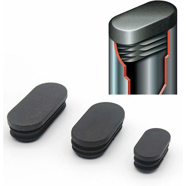 20 stk (15x30mm) Plasthetter for møbelben Oval hette for