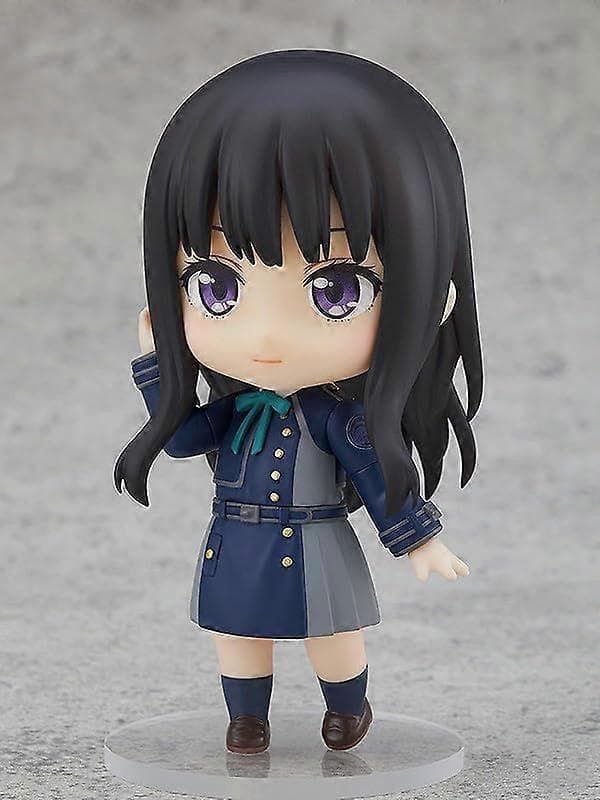 Lycoris Recoil Takina Inoue Q Version Figur med udskiftelige ansigtsplader og tilbehør