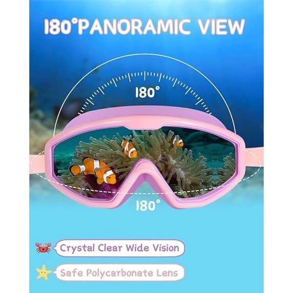 Simglasögon för barn 2-pack, Anti-dimma & UV-skydd för åldrarna 3-15