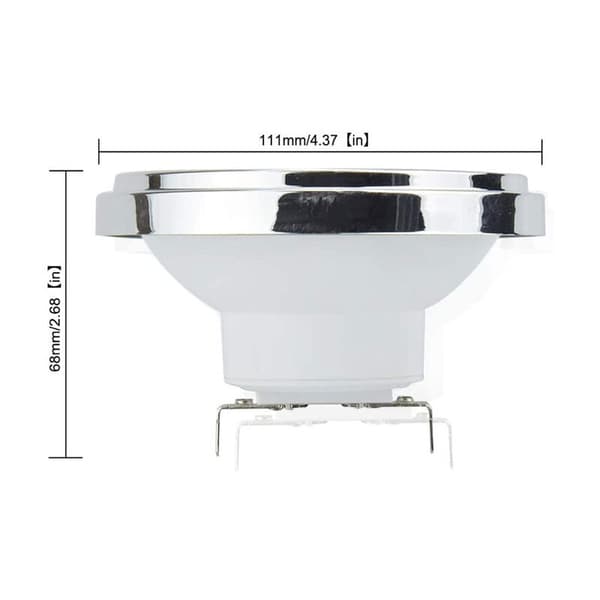 LED Bulb AR111 12W 24º Flicker-free 4000K 24° (G53 12V)