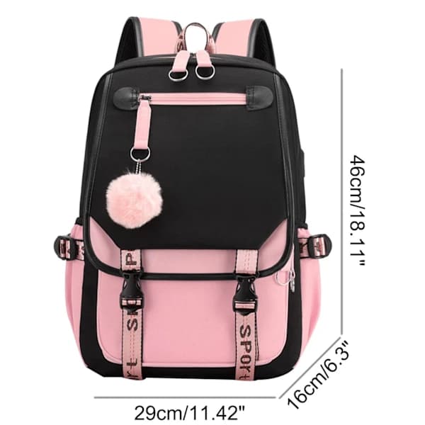 Capybara Backpack with USB Charging Ports - Laptop Bag M002