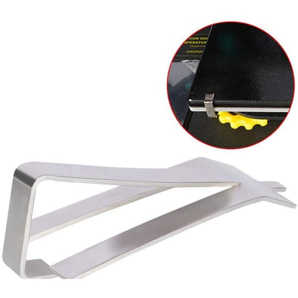 4-pak opgraderede Ender 3 glasbedfjedreklips Stabile platformsklemmer til Creality Ender 3 Pro Ender 3S Ender 5 Pro