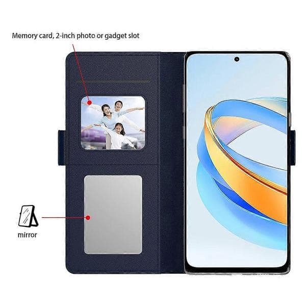 Compatible with Honor 600 Pro 5G Case PU+TPU Magnetic Flip Phone Case with Stand