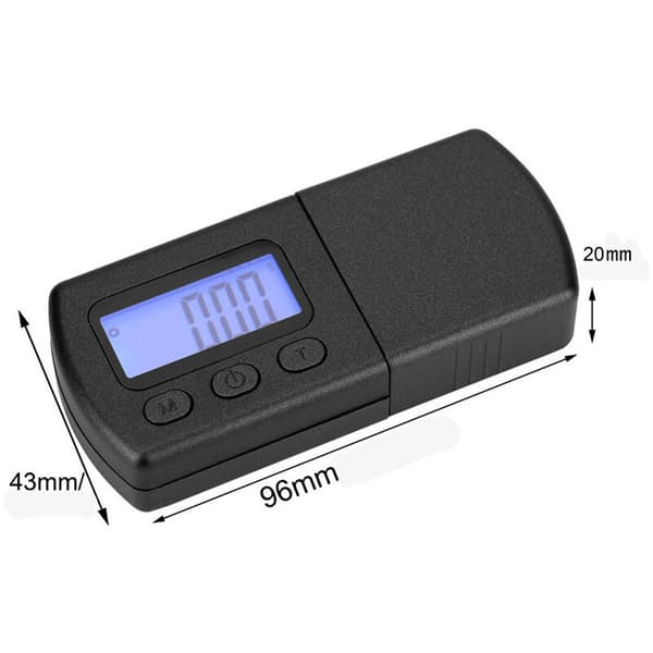 Digital Mini Scale for Turntable Stylus Force Gauge with LCD Backlit Blue Screen Precision 0.01g Compatible with Phonograph Records
