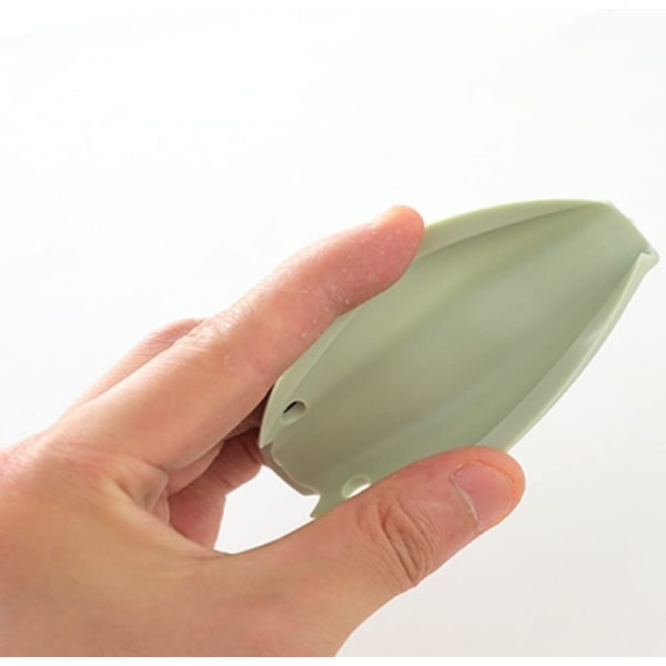 3 stycken（Grön） Matkassehållare Handtag Silikonplastpåse