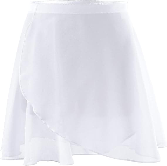 Chiffontutu Justerbar Tutu i Vit Storlek M (Storlek 120-140) D DXGHC