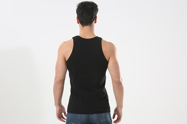 5-pack Herrtanktoppar 100% Bomull Tanktop Lingerie (Svart*5 XL