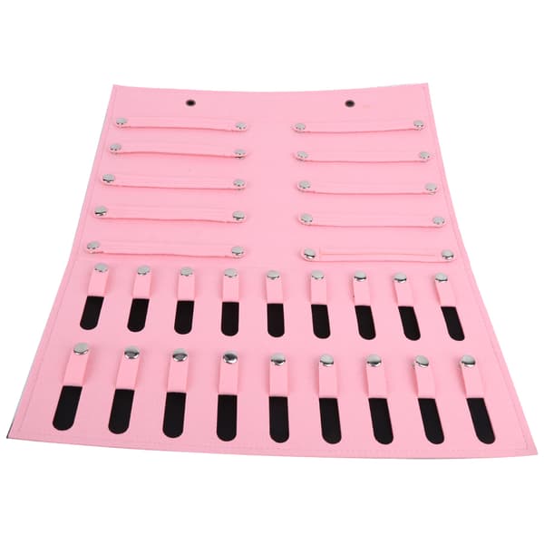 Filt Opbevaringstaske til Børnesmykker Hårnåle Tilbehør Organizer Pink