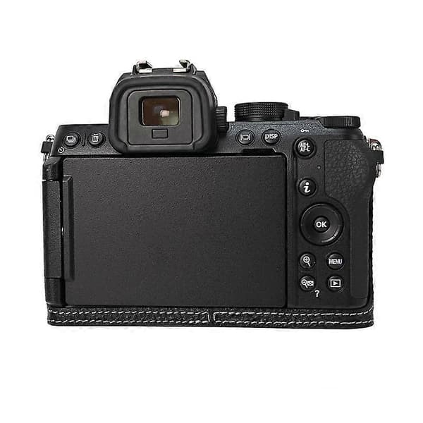 Ægte Læder Kamerataske til Nikon Z 50 II - Sort