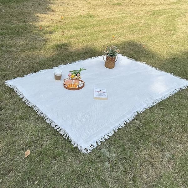 90 x 180 cm Vaskbart Picnictæppe Camping Picnictæppe Strandtæppe Varmeisoleret Sandtæt (Grøn)