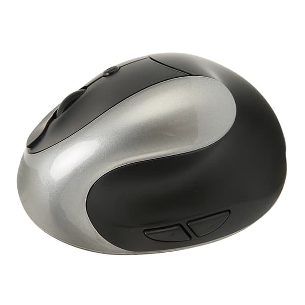 Wireless Vertical Mouse 2.4GHz Precise Control 800 dpi 1600 dpi 2400 dpi Ergonomic Design Wireless Mouse for Home Office Gray