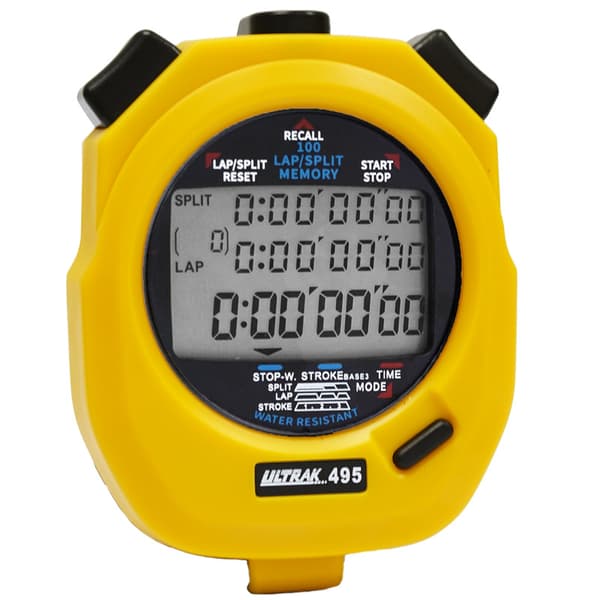 Ultrak 495-100 Dobbelt Split Hukommelses Stopur - Gul WG