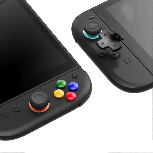 For Switch 2 Protective Case+Joystick Cap+D-Pad Button Cap Set Clear Shell Split Design Anti-Fall