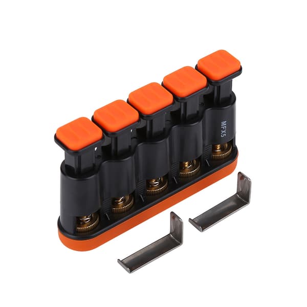 Variabel håndfingerstyrke spændingstræner grebstræner til klaver guitar (orange)