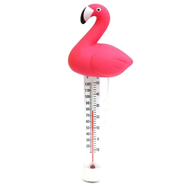 Flytande Pooltermometer Simbassängtermometer Flytande Flamingo