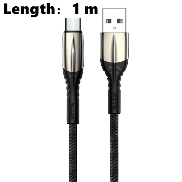Datakabel Ladekabel SVART TYPE C TYPE C Svart Black Type C-Type C