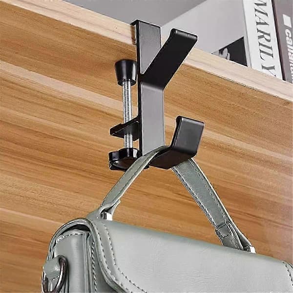 Drill-Free Bag Hook Student Desk Side Bag Hanging Tool Removable and Portable Handbag Holder Multifunctional Desk Hook