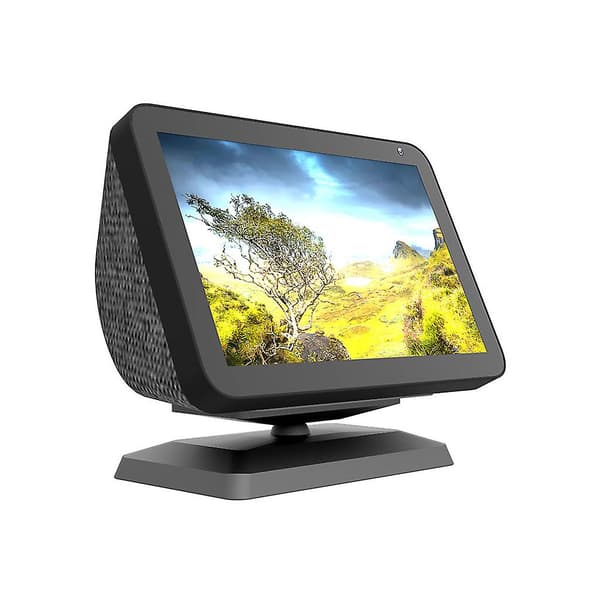 Stabilt Medium Bokhylle Skrivebord Høyttalerstativ for Amazon Echo Show 8 db Hvit White