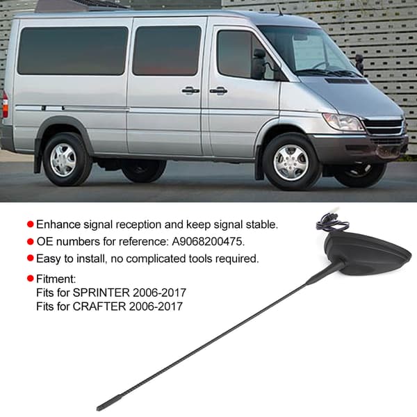 Bilradioantenne for biltak, montert antenne A9068200475 Passer til Sprinter W906