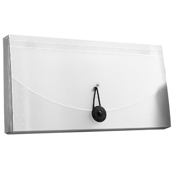Expanding Folder 13 Pockets Professional Waterproof Document Folder for VAT Invoices Receipts Transparent