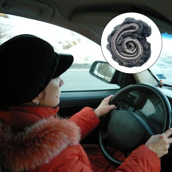 Blød ratmuffe - vintergrå, ratmuffe til bil