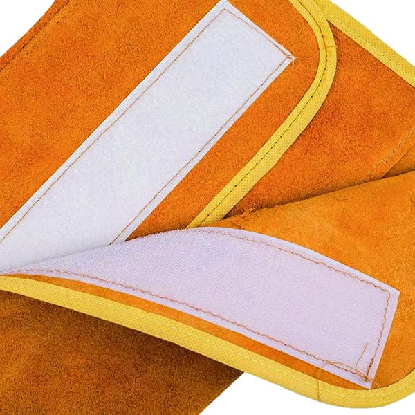 Long Leather Shoe Covers for Cowhide Boots - 1 Pair Flame Retardant Welding Protection -FA-