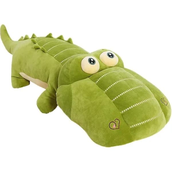 Krokotiili pehmolelu, iso pehmoeläintyyny, pehmeä pehmolahja lapsille, 55 cm
