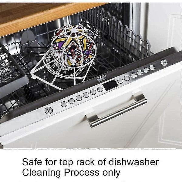 Hat Rack for Baseball Caps, 3 Pcs Dishwasher Washing Machine Hat Holder White White