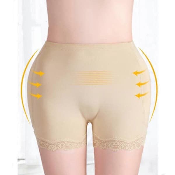 EVAGO Damebukser med polstring til numseløft, sømløse hofteforstærkere, shapewear-shorts BEIGE S BEIGE S