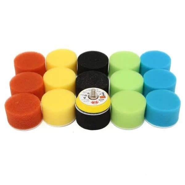 16 stk. 2 tommer 50 mm poleringspuder til bilpolermaskine