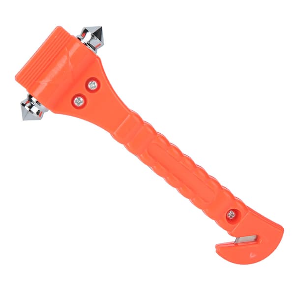 2 in 1 ABS Multifunctional Seatbelt Cutter Emergency Hammer for Car with Bracket for Breaking Windows
