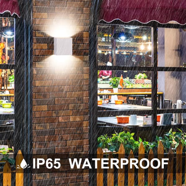 LED-væglamper, 6W IP65 Indendørs Moderne Væglampe 2 stk. Lighti