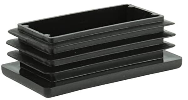 Rektangulær rørprop og glide 50 x 80 mm - 5 stk.