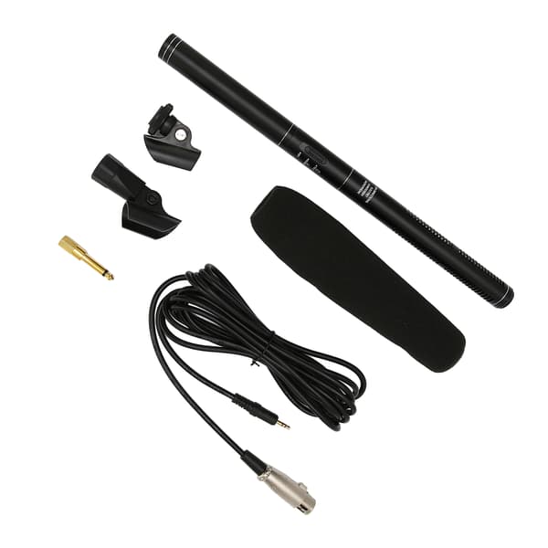 Wired Interview Microphone in Aluminum Alloy, Professional Noise Reduction, Handheld Reporting Microphone